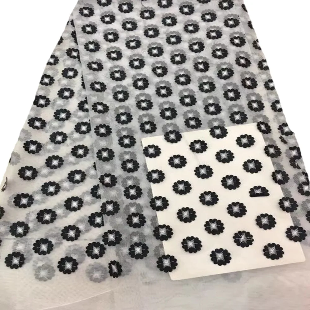 Синего цвета в африканском стиле Кружево Ткань 2018 французский чистая новые