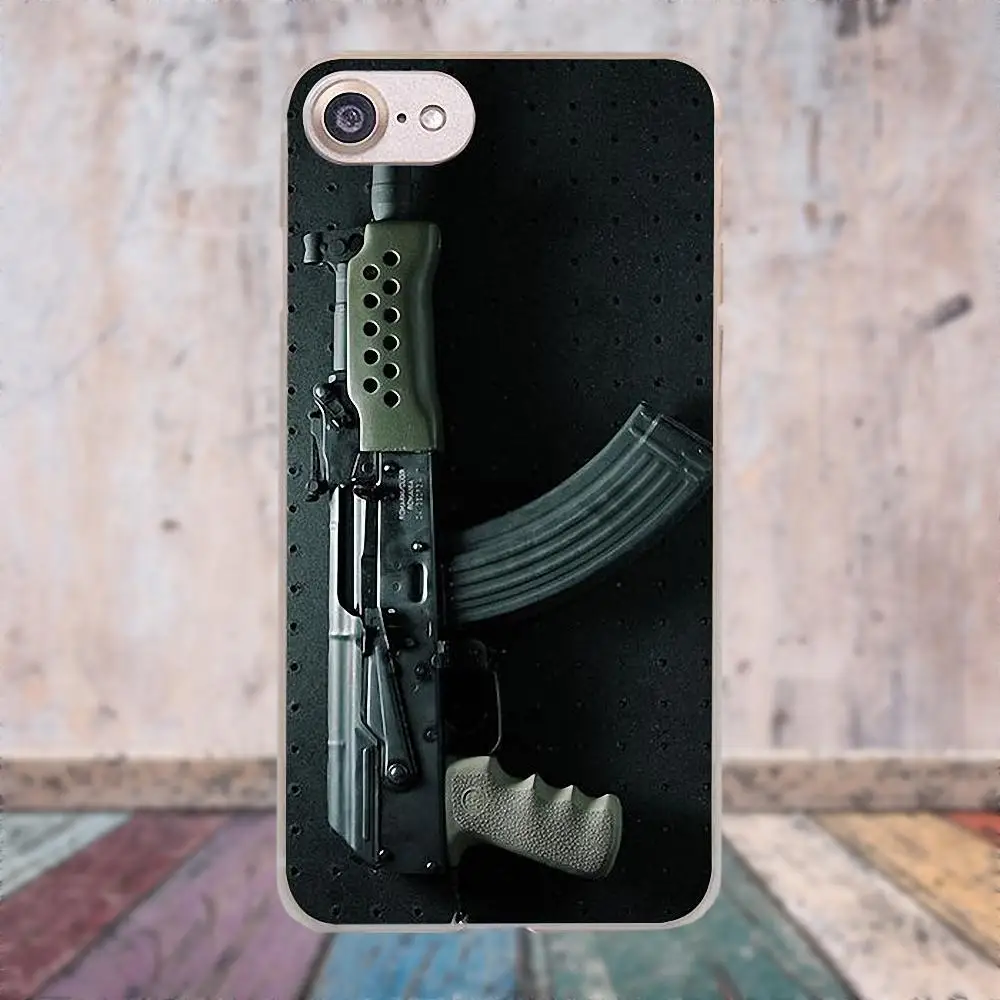 Oedmeb в продаже для Apple iPhone 4 4S 5 5C SE 6 6S 7 8 Plus X LG G3 G4 G5 G6 K4 K7 K8 K10 V10 V20 Ak47 Gun Series|Бамперы| |