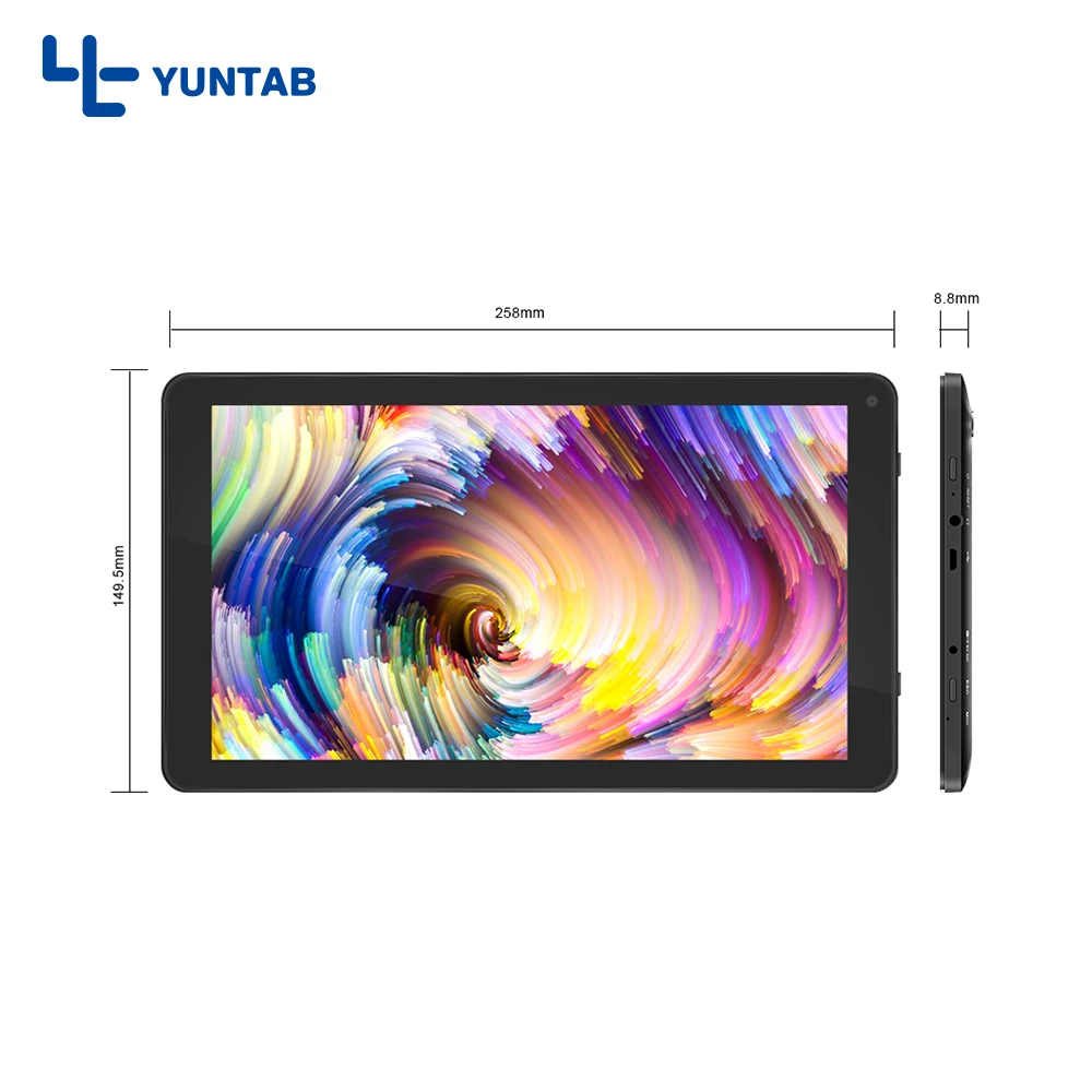 YUNTAB 2 цвета 10 1 дюймов D102 Android 6 0 планшетный ПК четырехъядерный с двойной камерой 3