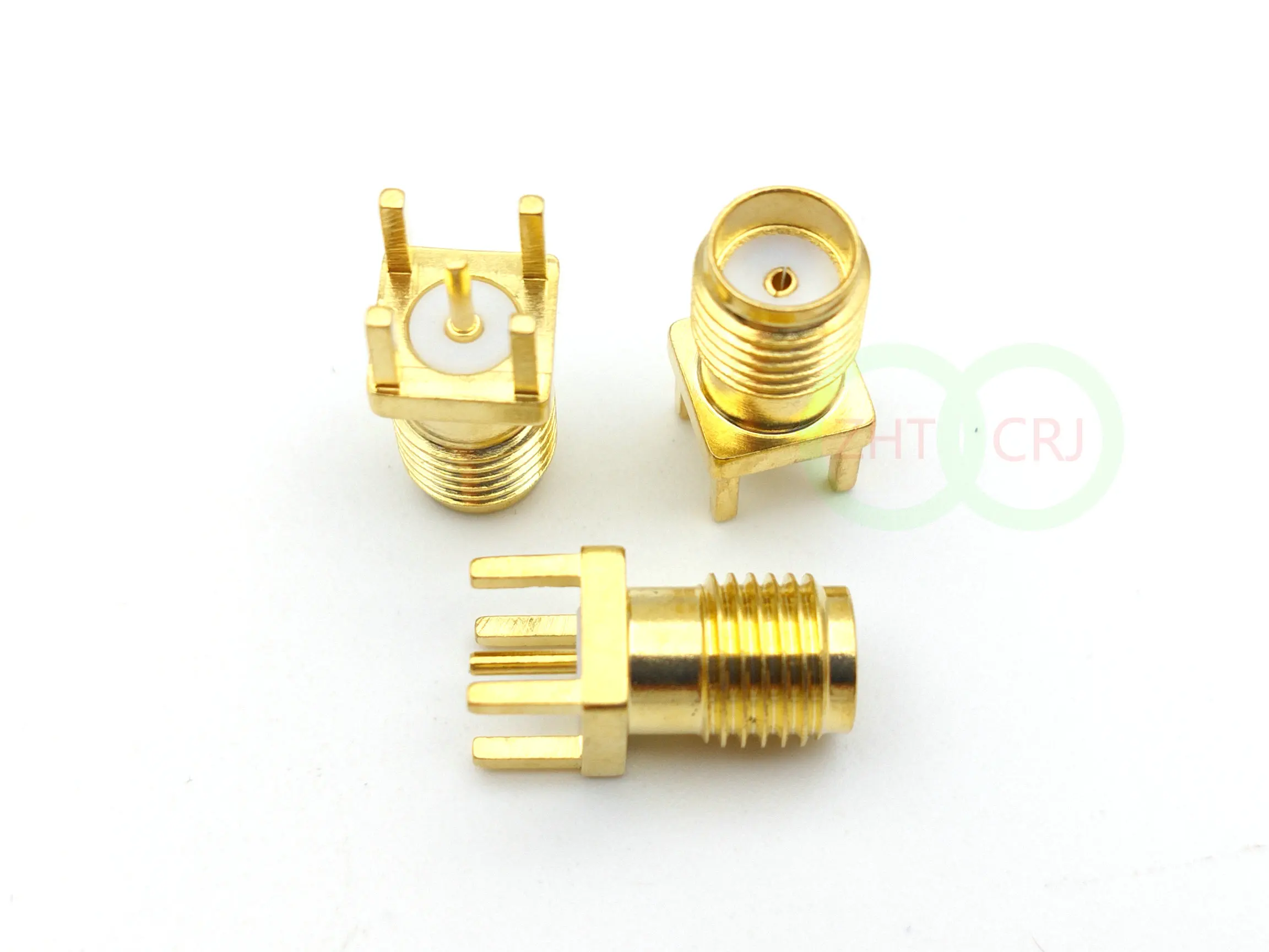 100 шт. Gold SMA female jack крепление панели PCB паяльный радиочастотный разъем |