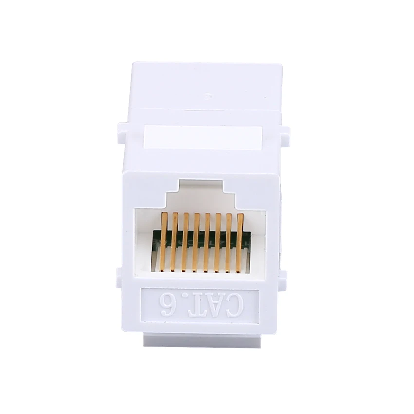 10 шт. CAT6 Ethernet кабель конец удлинителя к образному адаптеру 8P8C RJ45 адаптер сети