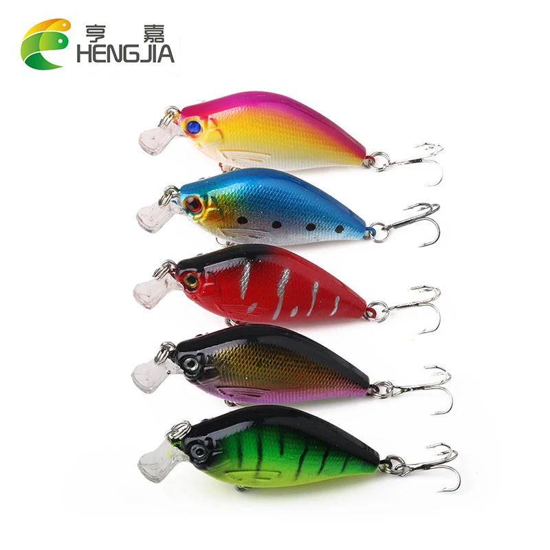 HENGJIA 5 шт./лот плавающая жесткая наживка Crankbait рыболовный воблер Crank Bait|Наживки для
