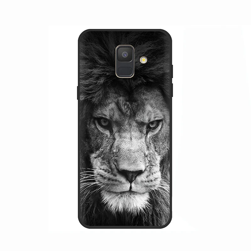 B8 Животные Лев Мягкий Чехол для мобильного телефона чехол для samsung Galaxy A6 7 8 9 A10 30 40 50 70 J6 - Цвет: B8