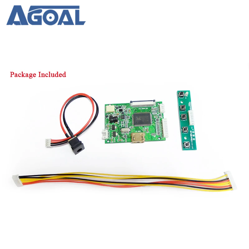 800x480 4,3 дюйма 7 8 9 дюймов HDMI 1080P к 50Pin ttl Выходной сигнал светодиодный ЖК универсальный контроллер плата+ 5 кнопок+ DC AT070TN92