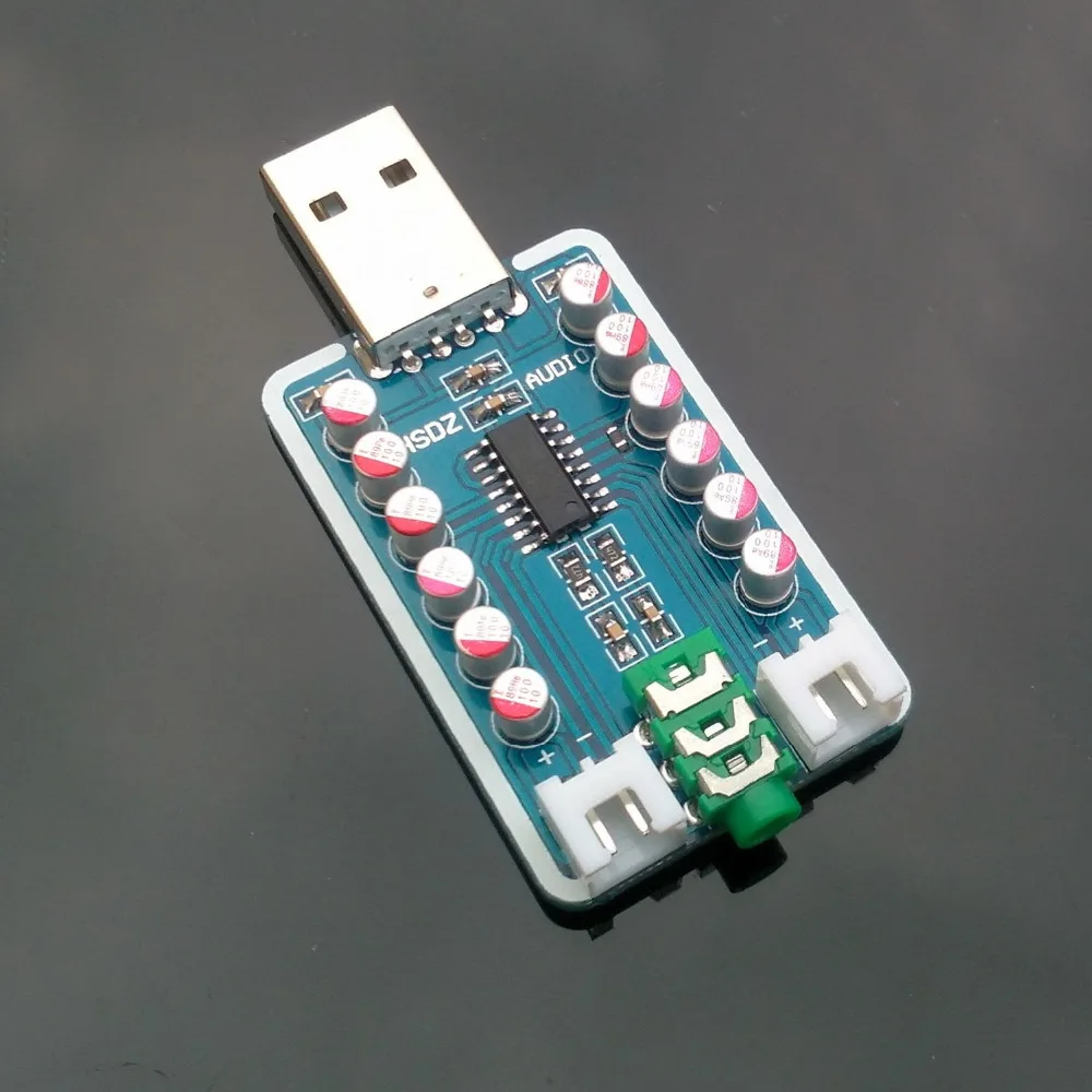 Цифровая плата усилителя звука класса D 5 в пост. Тока 6 Вт + USB с задержкой