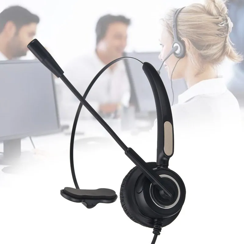 LEORY RJ9 разъем колл центр гарнитура для офиса шумоподавление обслуживание бизнес