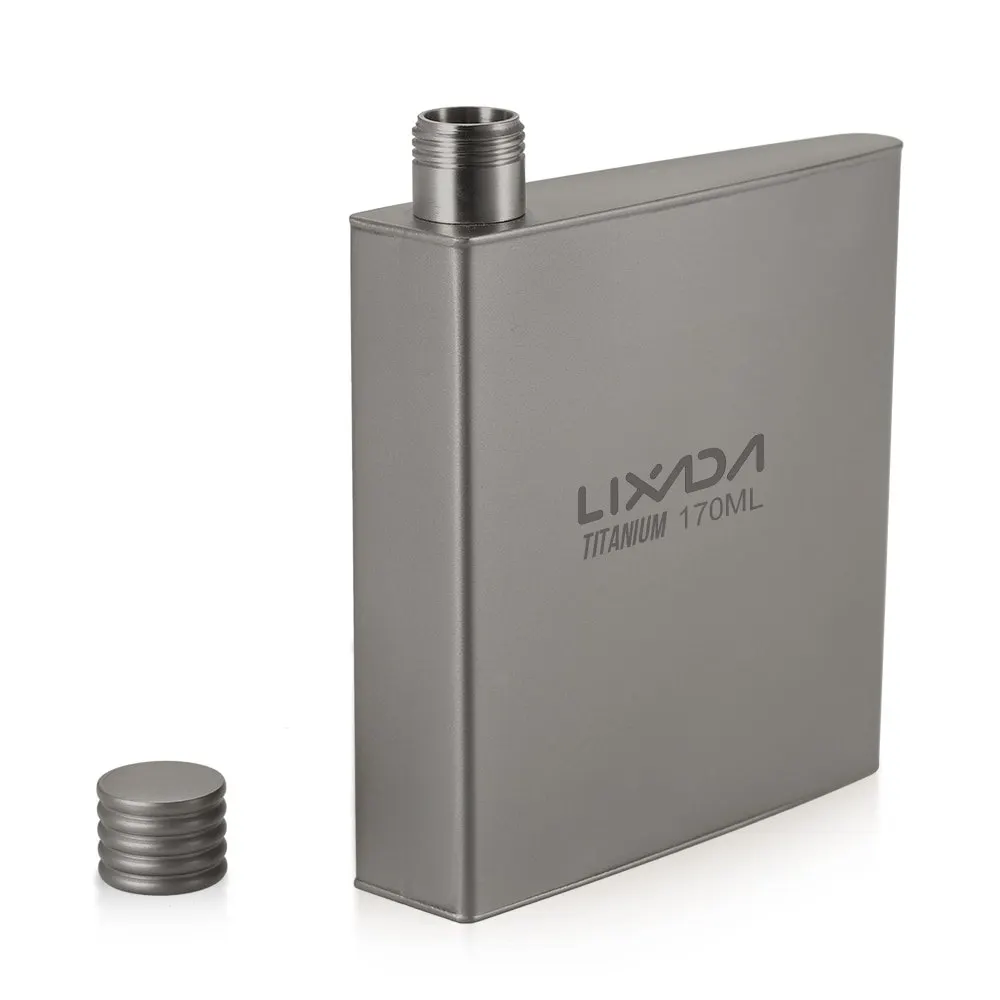 Lixada, 200 мл, легкая титановая фляжка для вина, для путешествий, кемпинга, рюкзак, портативный, для алкоголя, напитков, вина, пива, бутылка, горшок, новинка
