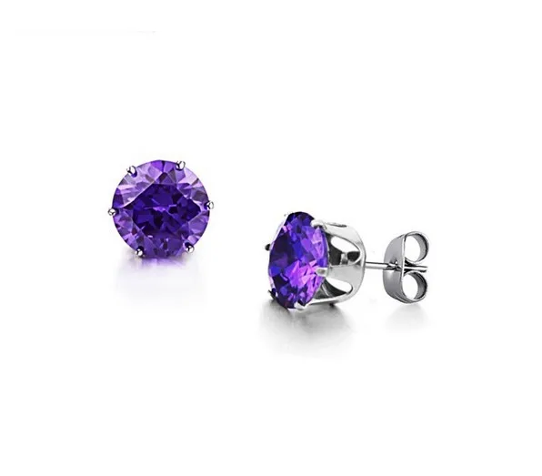 Роскошные серьги гвоздики LUXUKISSKIDS из хирургической нержавеющей стали 316L