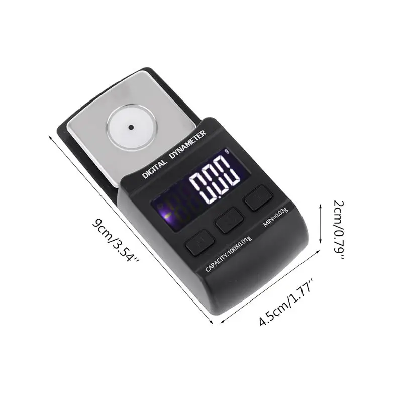 Аудио проигрыватель LP Stylus Отслеживание силы Калибр весы 100 г/0,01 г Многофункциональный Цифровой Динамометр весы для LP/Ювелирные изделия/старый