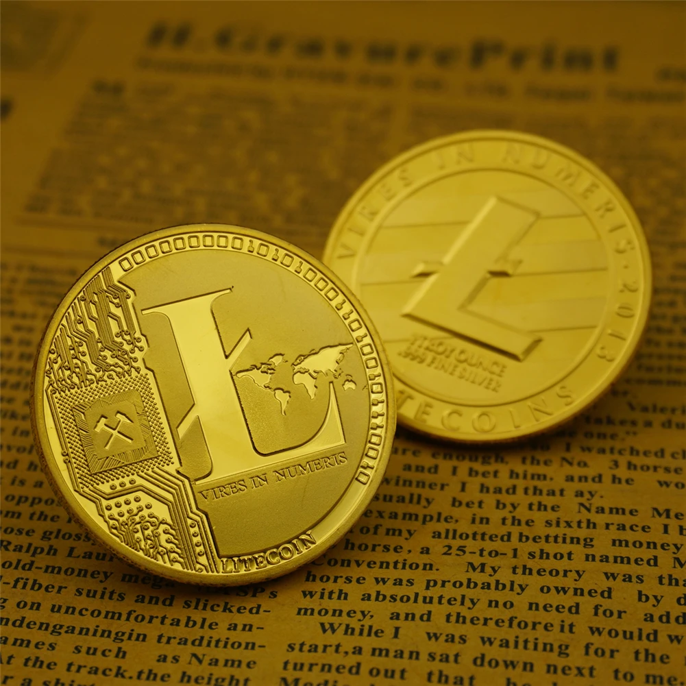 Посеребренные ltc Litecoin Реплика Книги по искусству коллекция подарок-валюты