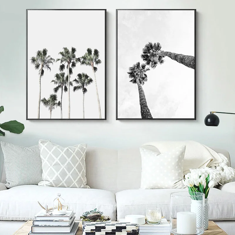 

Modern Minimalist Tropical Sea Palm Tree Bus Canvas PaintingLandscape Wall Art Poster and Prints Picture for Living Room Decor