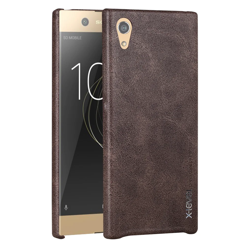 X-Level Роскошный кожаный чехол для Sony Xperia XA1 задняя крышка G3121 G3125 G3123 Dual Sim G3112 G3116 Vingate