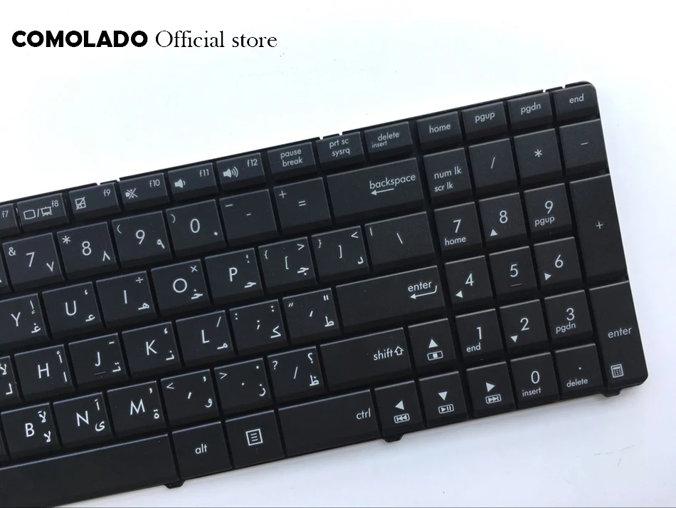 AR арабская клавиатура для Asus N53 X53 X54H k53 A53 N60 N61 N71 N73S N73J P52 P52F P53S X53S A52J X55V X54HR X54HY N53T