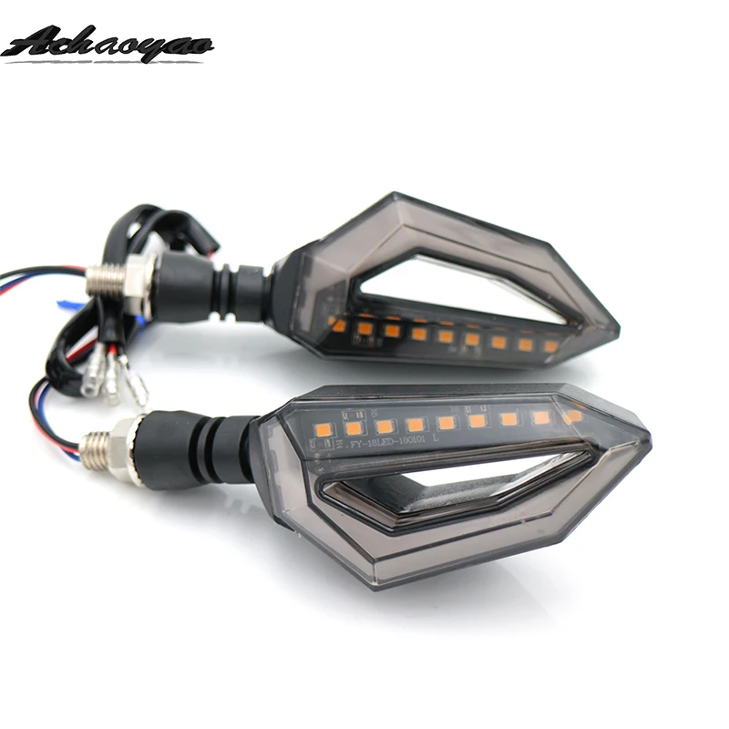 Clignotant moto 12 LED intermittes frecce сигнальные огни поворота мигалка задние фонари для Harley