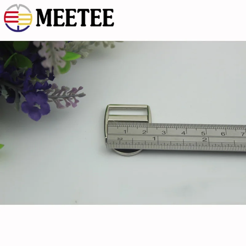 Meetee 4 шт. 20/25 мм с пряжкой из легированного металла регулировки Костюмы украшения Чемодан Сумки из натуральной кожи сумка ремень оборудования поясные аксессуары AP481