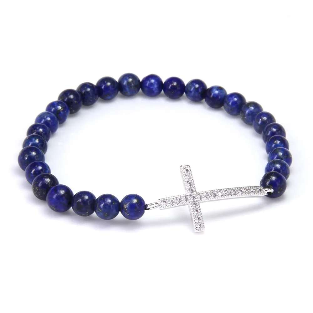 Браслет Томас тигровый глаз Ювелирное Украшение с бусинами из лазурита черный