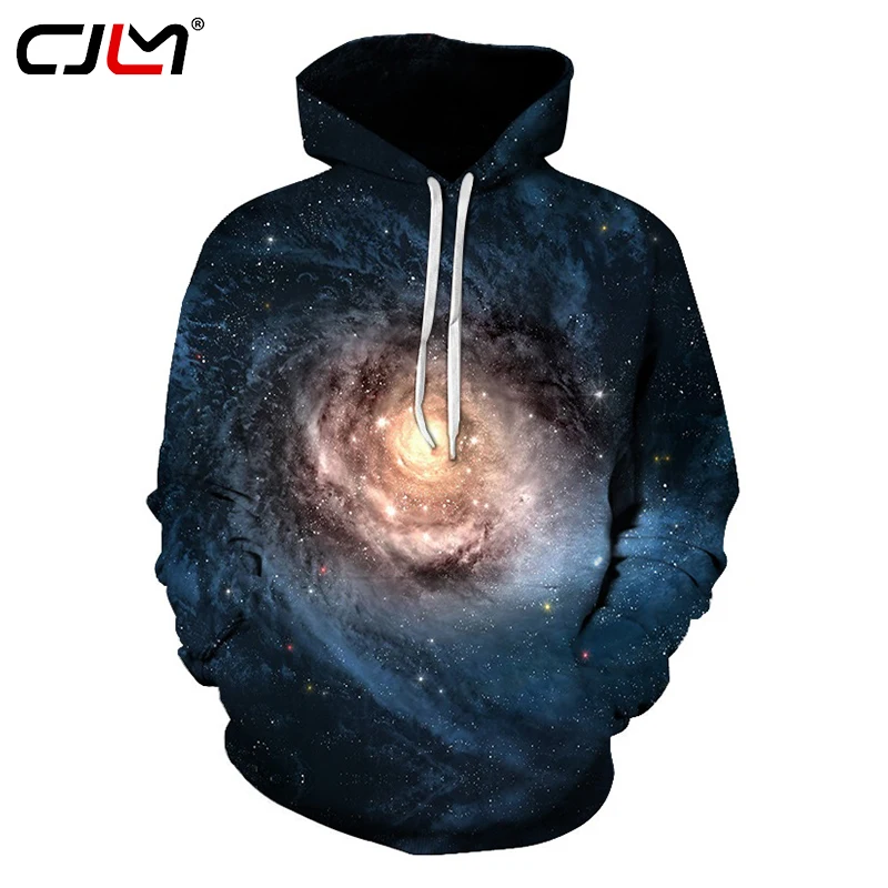 CJLM космическая Галактика 3d толстовки для мужчин с принтом звезд Туманность