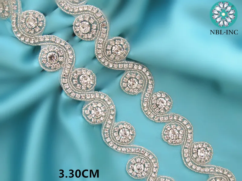 (5 ярдов) свадебное платье с аппликацией из бисера серебристые прозрачные стразы