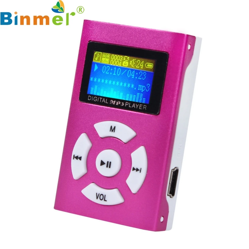 Binmer A18 Mecall горячая Распродажа USB мини MP3 плеер ЖК экран Поддержка 32 ГБ Micro SD TF карта