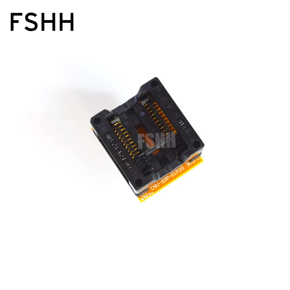 300mil SOP20 SOIC20 adapter SOP20-DIP20 IC Test Socket Programmer adapter high-quality gold-plated contacts stc15w408as 35i sop20