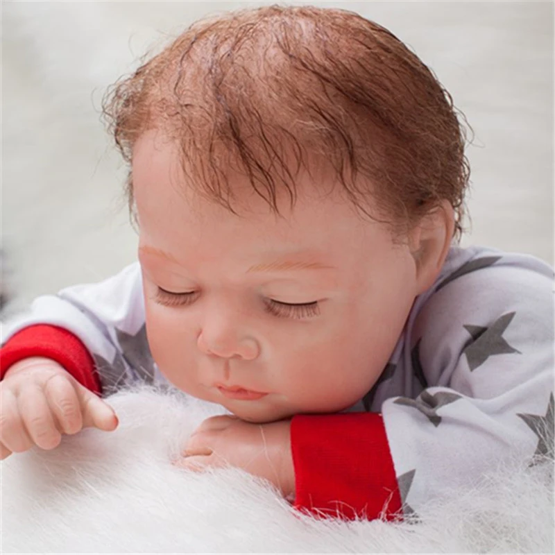 55 см/22 &quotвинил ручной Soft Touch Reborn Baby Куклы дети Игрушечные лошадки W Звезда печати