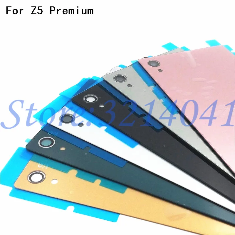 Задняя крышка батарейного отсека для Sony Xperia Z5 Premium Plus E6883 стеклянная корпуса с