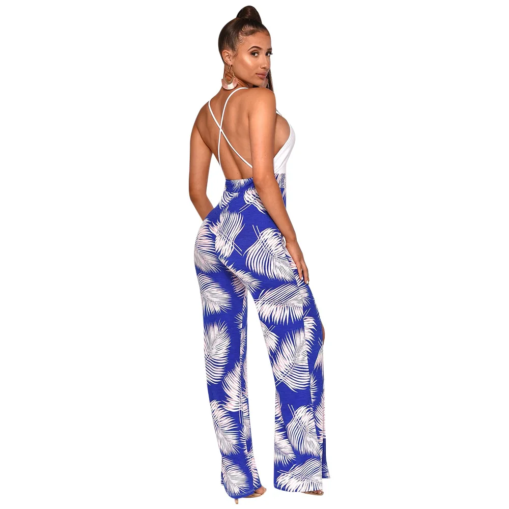 Женский сексуальный Облегающий комбинезон с v образным вырезом повседневный без