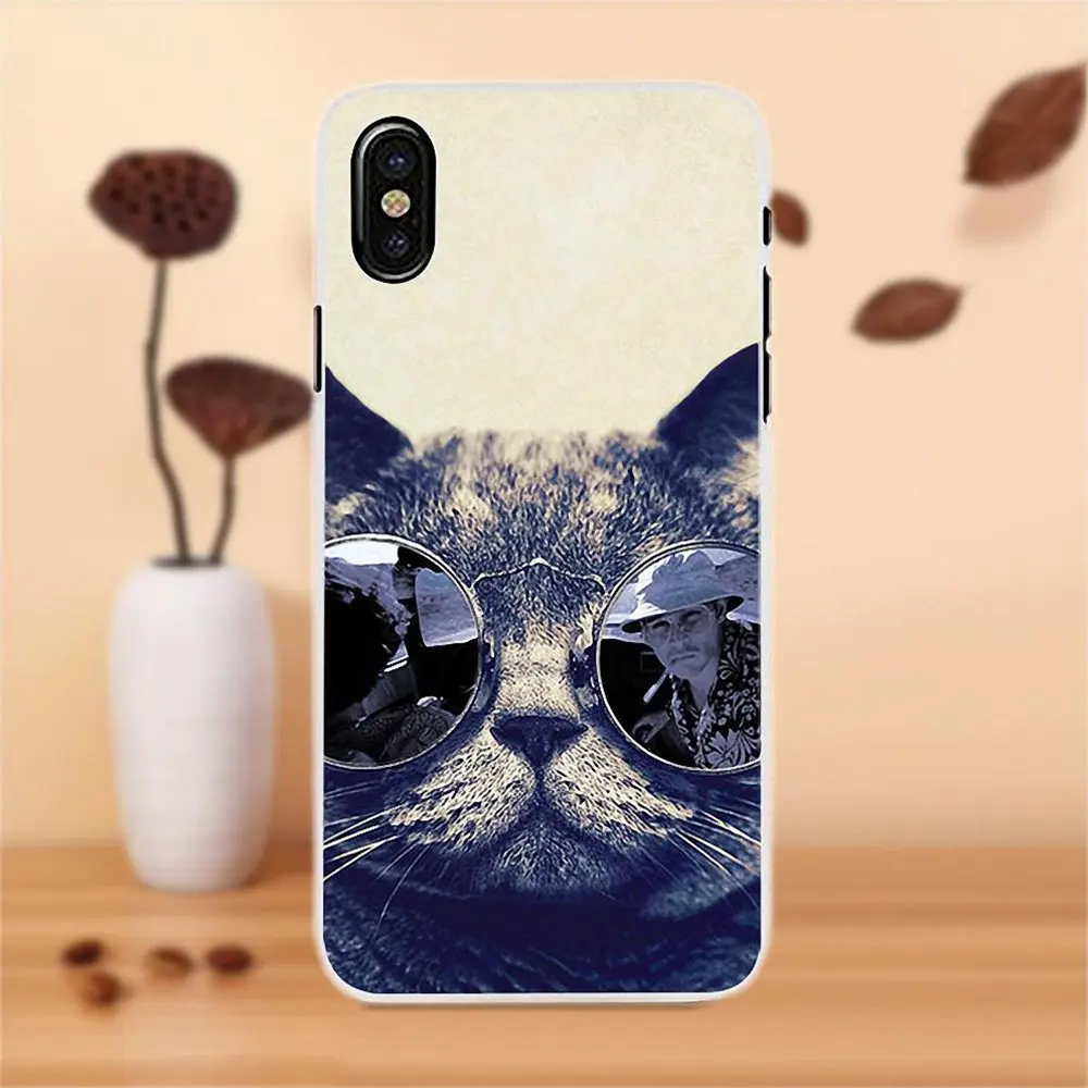 Fashion Cat With Sunglasses Soft TPU Cover Cases For Apple iPhone 4 4S 5 5C SE 6 6S 7 8 Plus X LG G4 G5 G6 K4 K7 K8 K10 | Мобильные