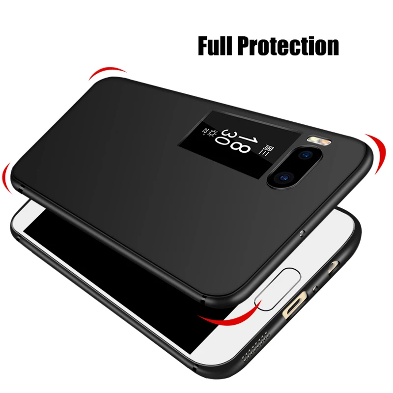 MAKAVO Cover For Meizu Pro 7 Case 360 Full Protection Soft Silicone Matte Housing Pro7 Plus Phone Cases |