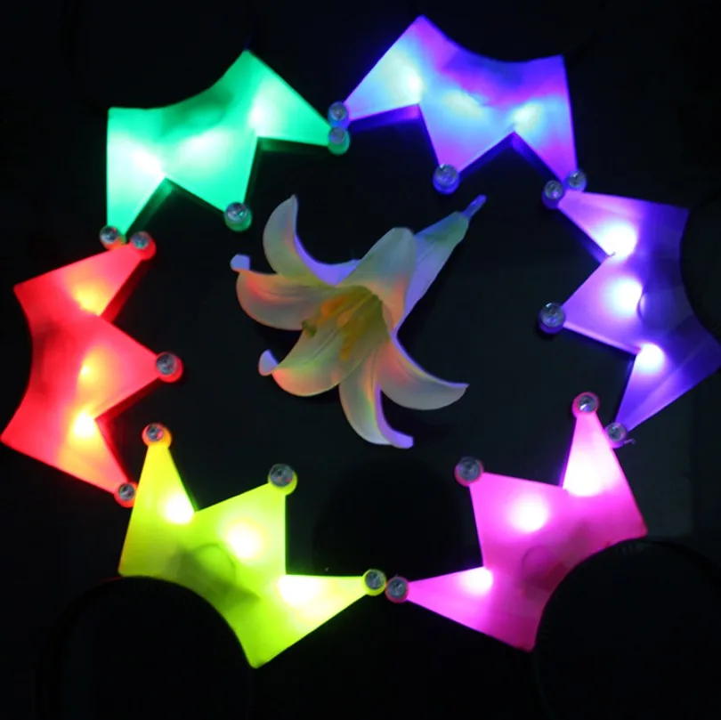 Lovely Kids Head Band Luminous LED Light Hair Plastic Crown Headband For Halloween YH1810 | Игрушки и хобби