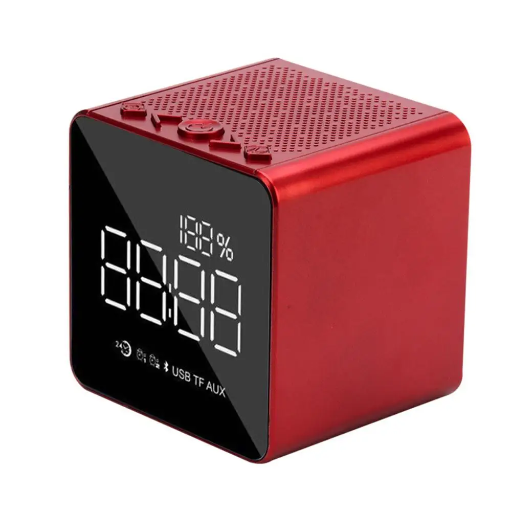 Инновационные Fashioable Плагин карты Bluetooth будильник Динамик с FM аудио сабвуфер |