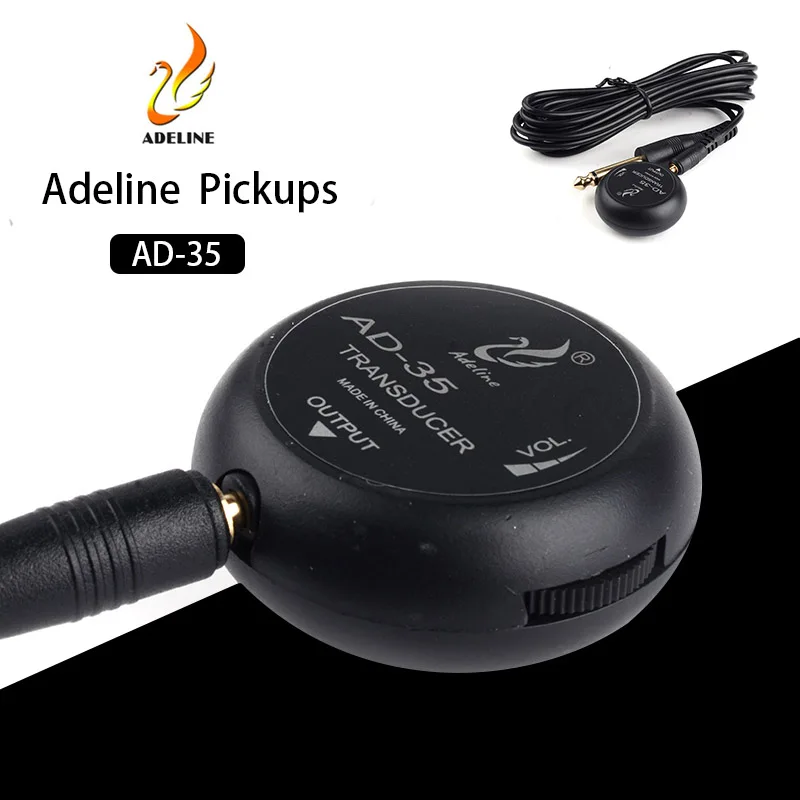 Adeline AD-35 мини звуковая пикапа пьезо усилитель преобразователь палка палочка для акустической гитары укулеле Скрипка Виола виолончель Банджо