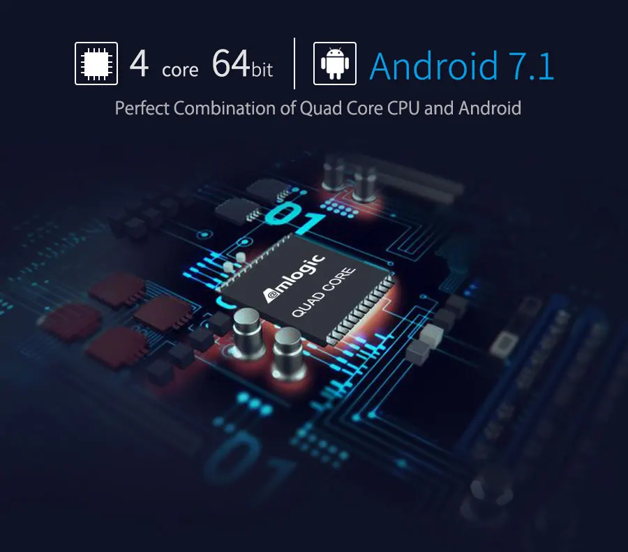 Mecool ТВ коробка M8S PRO Plus 2 ГБ+ 16 Гб Amlogic S905W Octa Core 4K set top tv Box Android 7,1 2,4G Wi-Fi Bluetooth 4,2 голос Управление