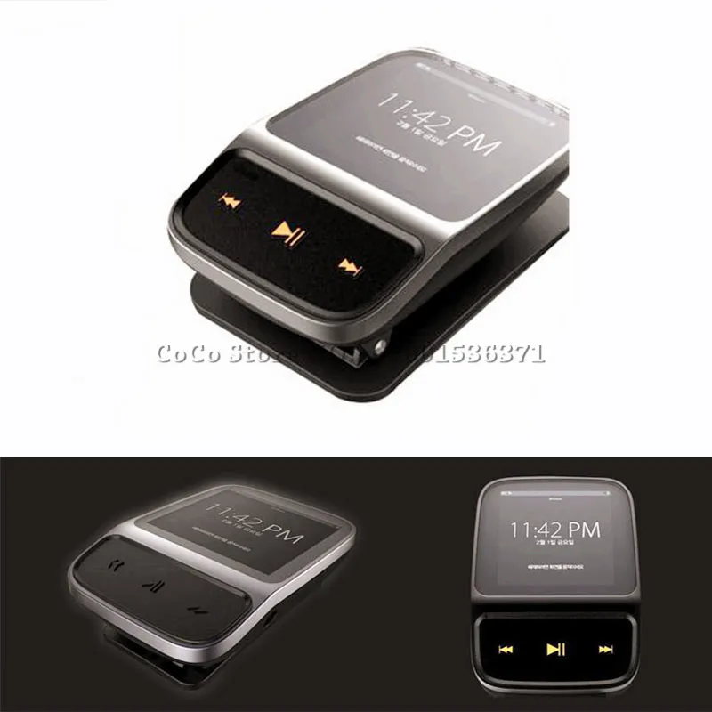 Новинка спортивные мини часы с зажимом MP3 плеер экран 1 4 8 ГБ FM спортивный шагомер