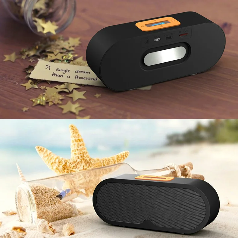 Bluetooth Speakers WELLLON Outdoor Portable Speaker Wireless Waterproof Mini Super Bass With Mic TF Card | Электроника