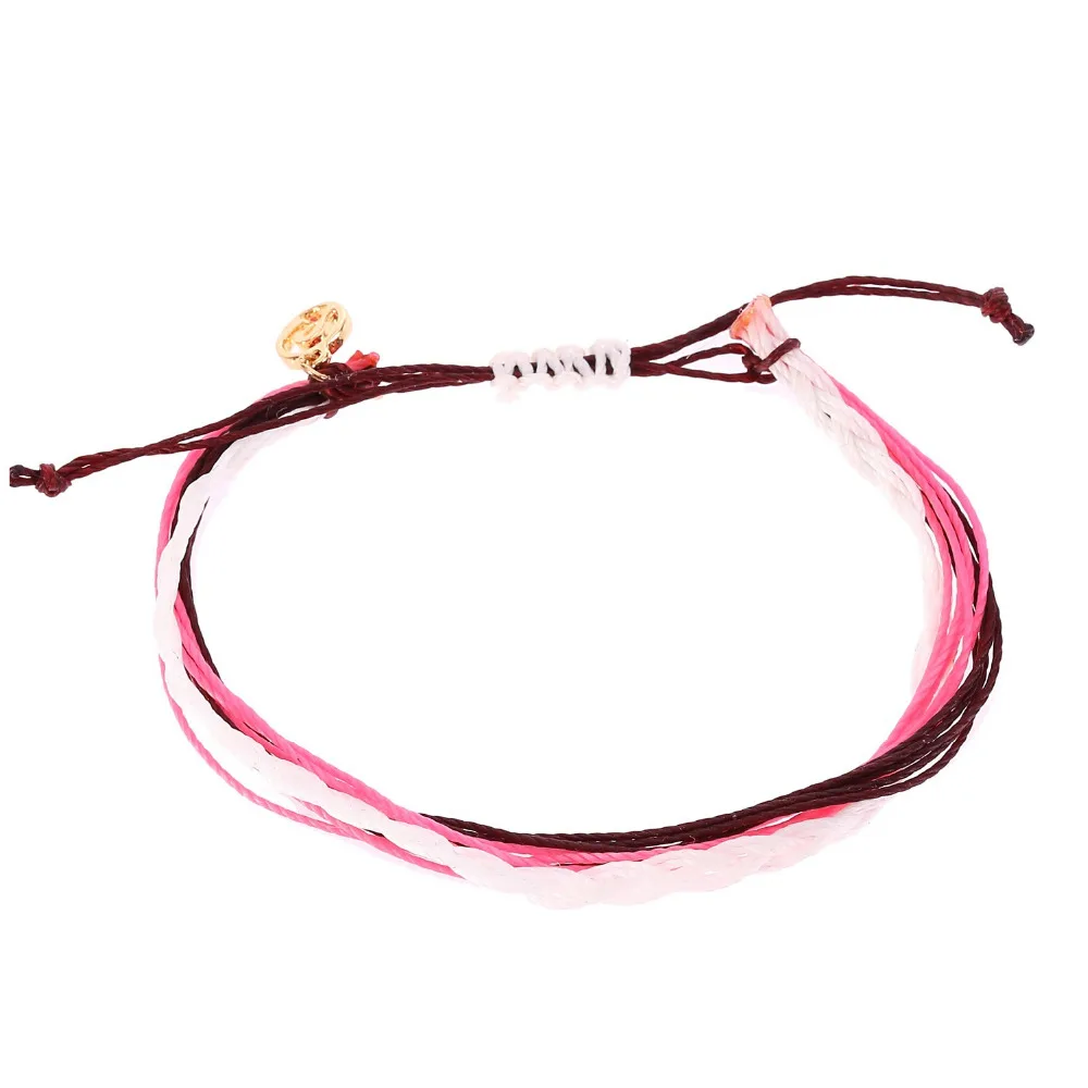 Handmade Wax String Water Proofing Bracelet Women Friendship Adjustable Size Homme Waterproof Beach Surf | Украшения и аксессуары