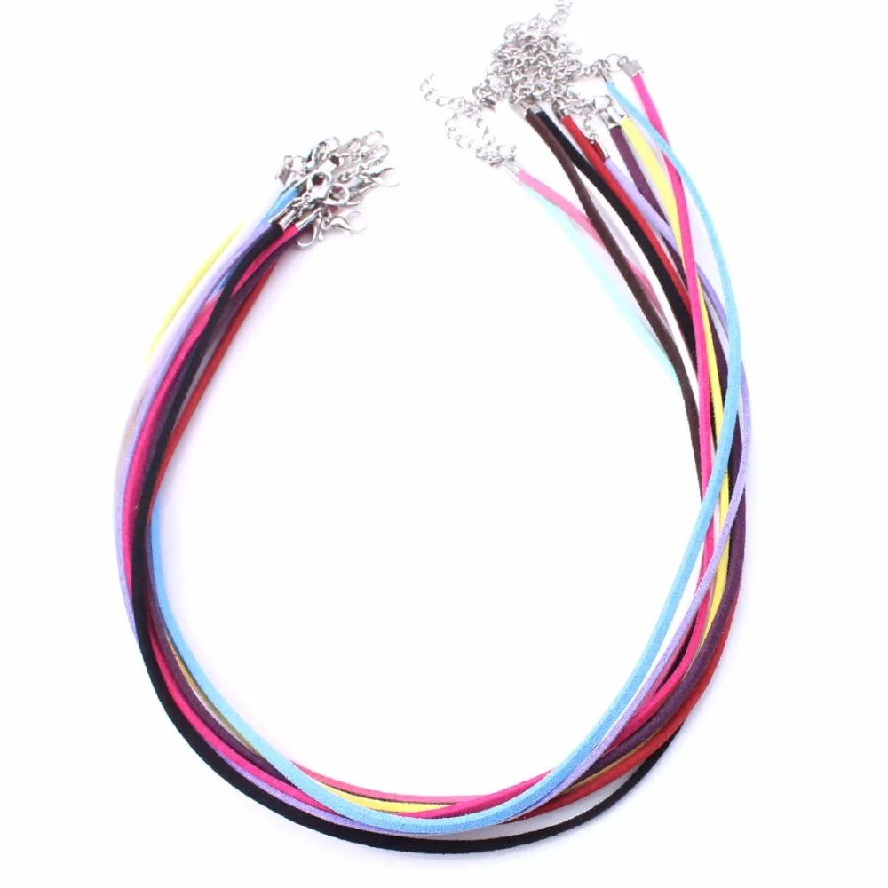 Красочные корейские Бархатные цепи колье цепочка подвески провода ширина 3 мм