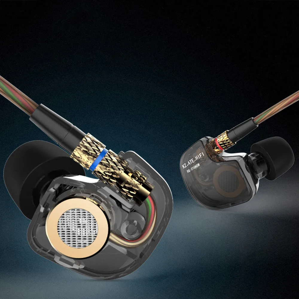 HIPERDEAL KZ ATE HIFI наушники спортивные беспроводные бас металлические стерео микрофон