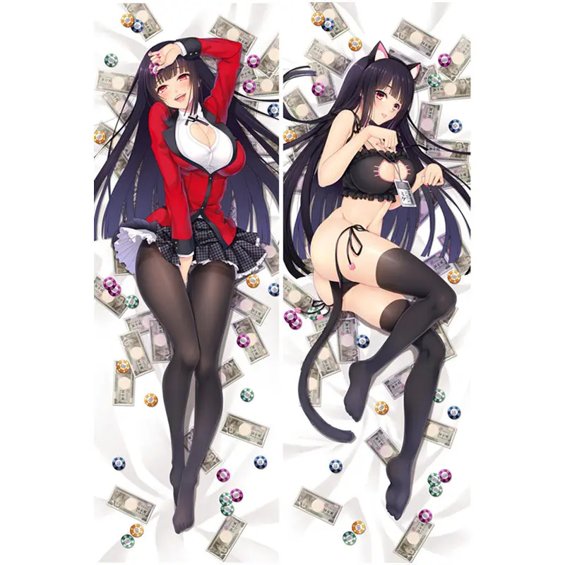 Аниме Kakegurui Twin, накидка для подушки, Jabami Yumeko Dakimakura Чехол сексуальная девушка 3D двухсторонняя постельные принадлежности обниматься тела чехол подарки - Цвет: 2WAY