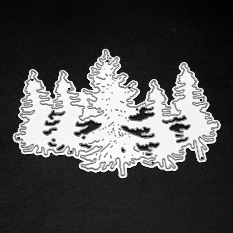 

SCD1194 Christmas Trees Metal Cutting Dies For Scrapbooking Stencils DIY Album Cards Decoration Embossing Folder Die Cuts Tools