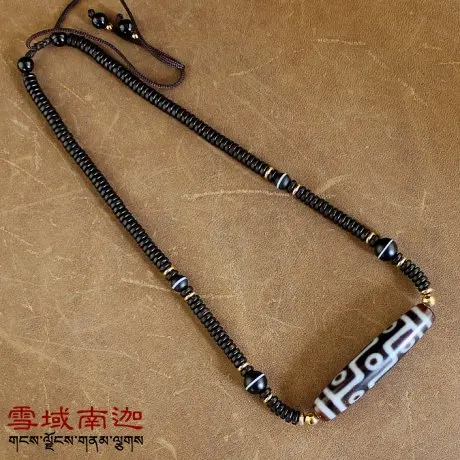 Новинка 2018 стильное ожерелье чокер тибетские бусины дзи полудрагоценный камень
