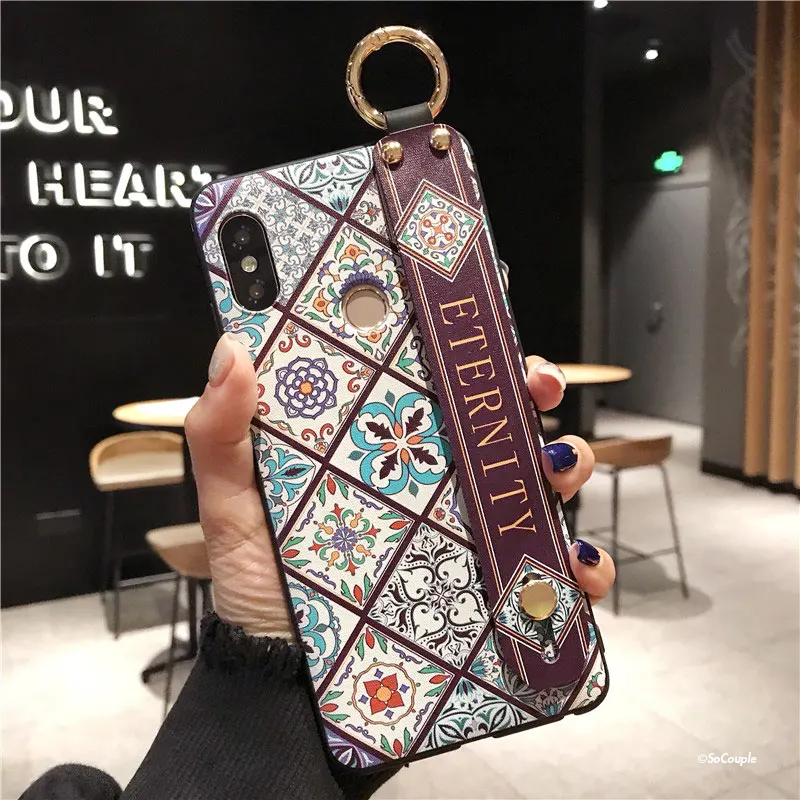 HK3-02WDGonGeF SoCouple ремешок чехол для телефона Redmi Note 8 Pro 5 5A 6 7Pro 4X K20 Pro Чехол для Xiaomi 8 9 CC9 A3 9 Lite чехол для телефона из ТПУ с принтом держатель чехол - Цвет: HK3-02WDGonGeF