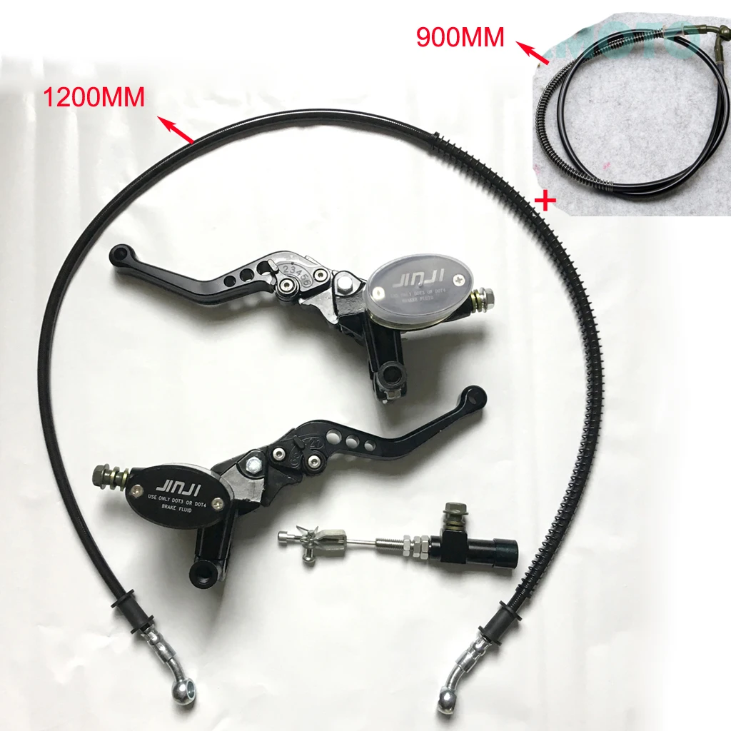 2hose2brake1clutch Двигатель ATV Dirt Bike гидравлическая муфта и рычаг главный цилиндр тормозной насос 10x1,25 мм - Цвет: 2hose2brake1clutch