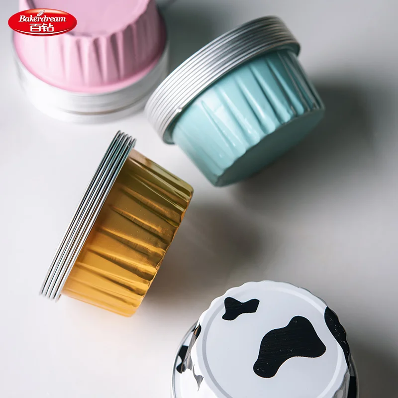 Bakerdream 10/20 штук одноразовые Алюминий Фольга мини-пирог кекс сковороды яичный пирог формы для выпечки чашки для выпечки, формы для выпечки олова 125 мл