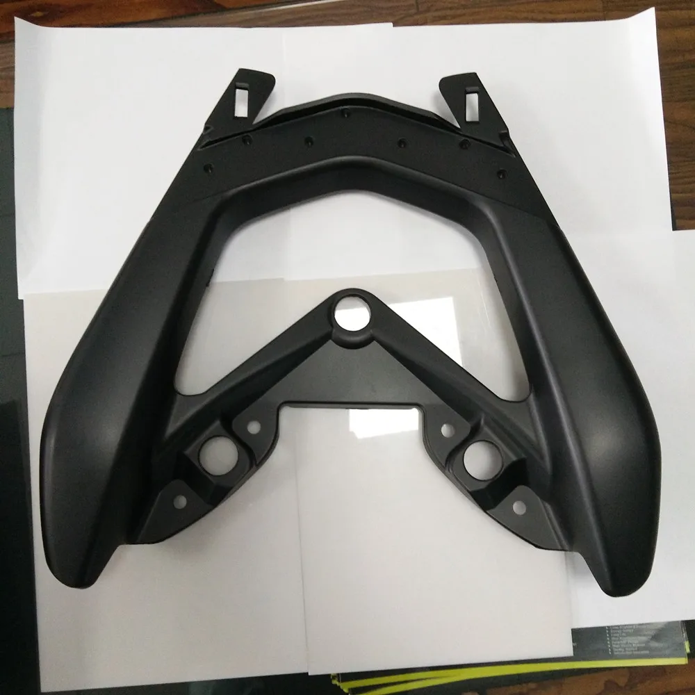 matte black Модифицированный мотоцикл NMAX задний кронштейн спинки верхняя коробка Перевозчик Кронштейн Крышка для yamaha nmax155 nmax 150 nmax 125 - Цвет: matte black