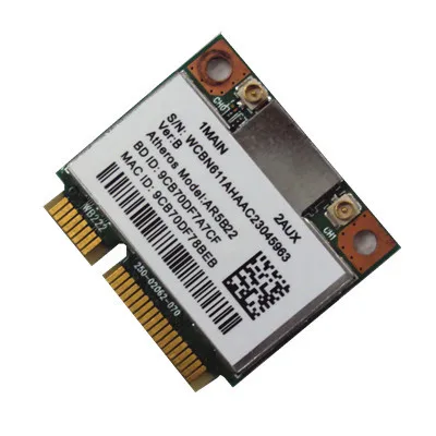 Карта Wi-Fi Atheros AR9462 AR5B22 WB222 мини PCIe 802 11 a/b/g/n 300 Мбит/с + Bluetooth 4 0 | Компьютеры и офис