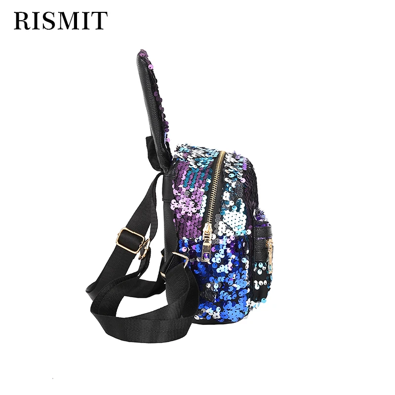 2019 школьный женский рюкзак с милыми заячьими ушками двойная сумка через плечо