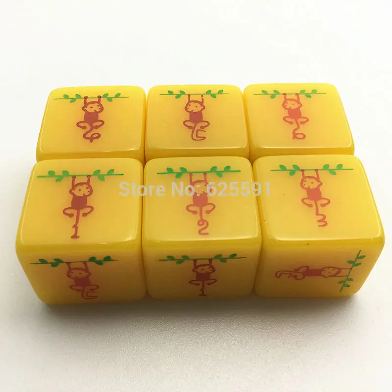 Хит! Озорная обезьяна шаблон D6 игральные кости обучающая игрушка для детей семья