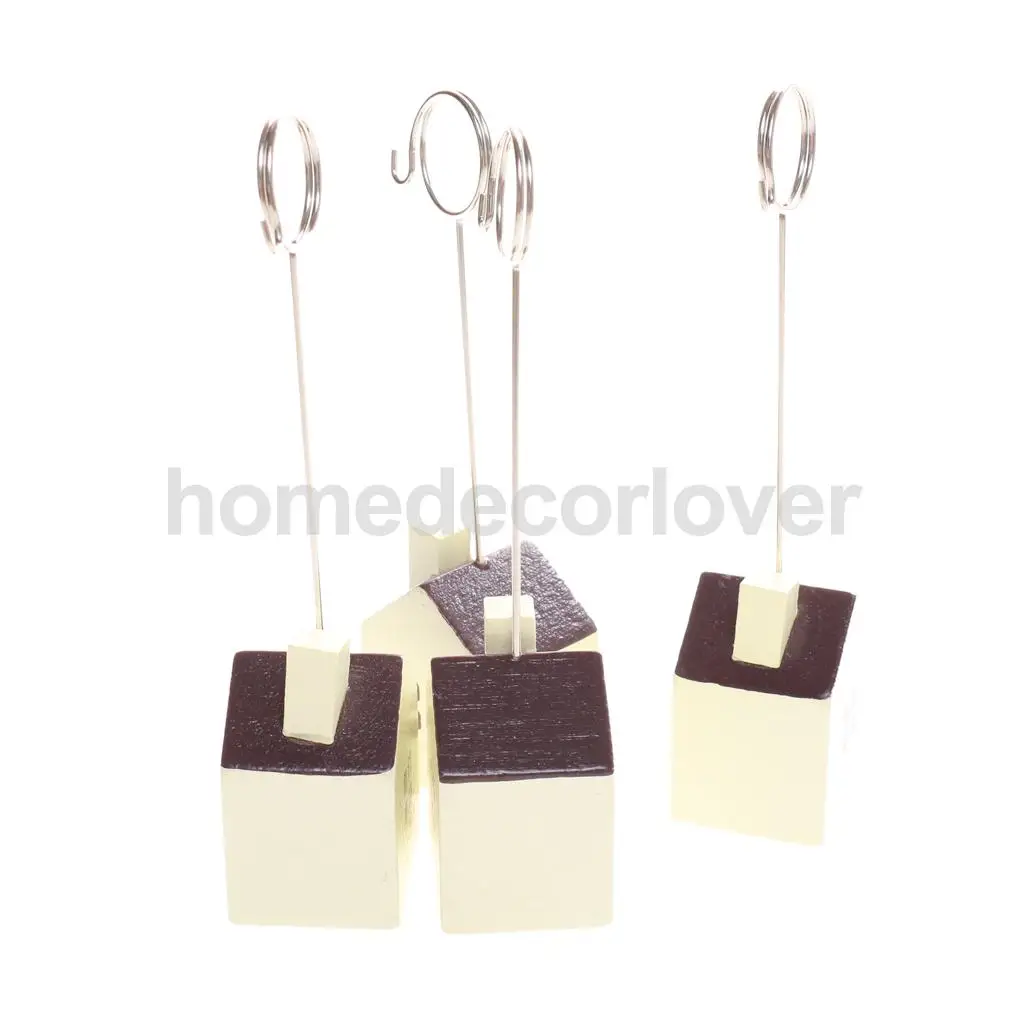 10 шт. милый дом фото/памятка/примечание клип стенд номер стола меню держатель