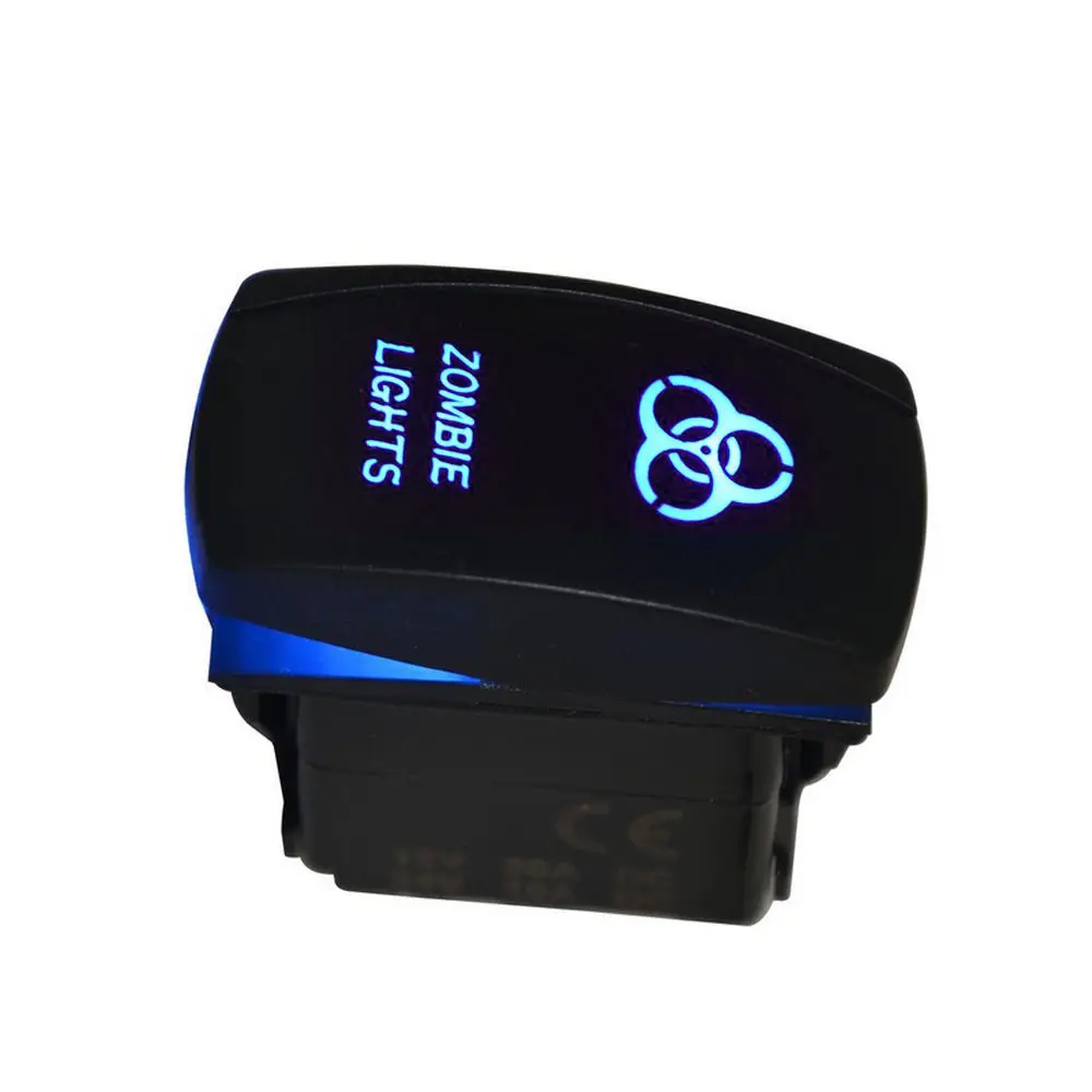 EE support 12V 20A тумблер клавишный переключатель синий светодиод автомобиль